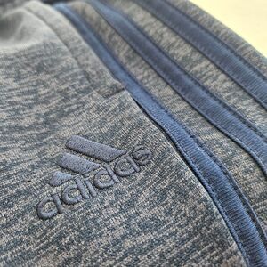 ADIDAS Dark Blue Heather Winter Jogger Athletic Pants Boys LARGE 14/16
